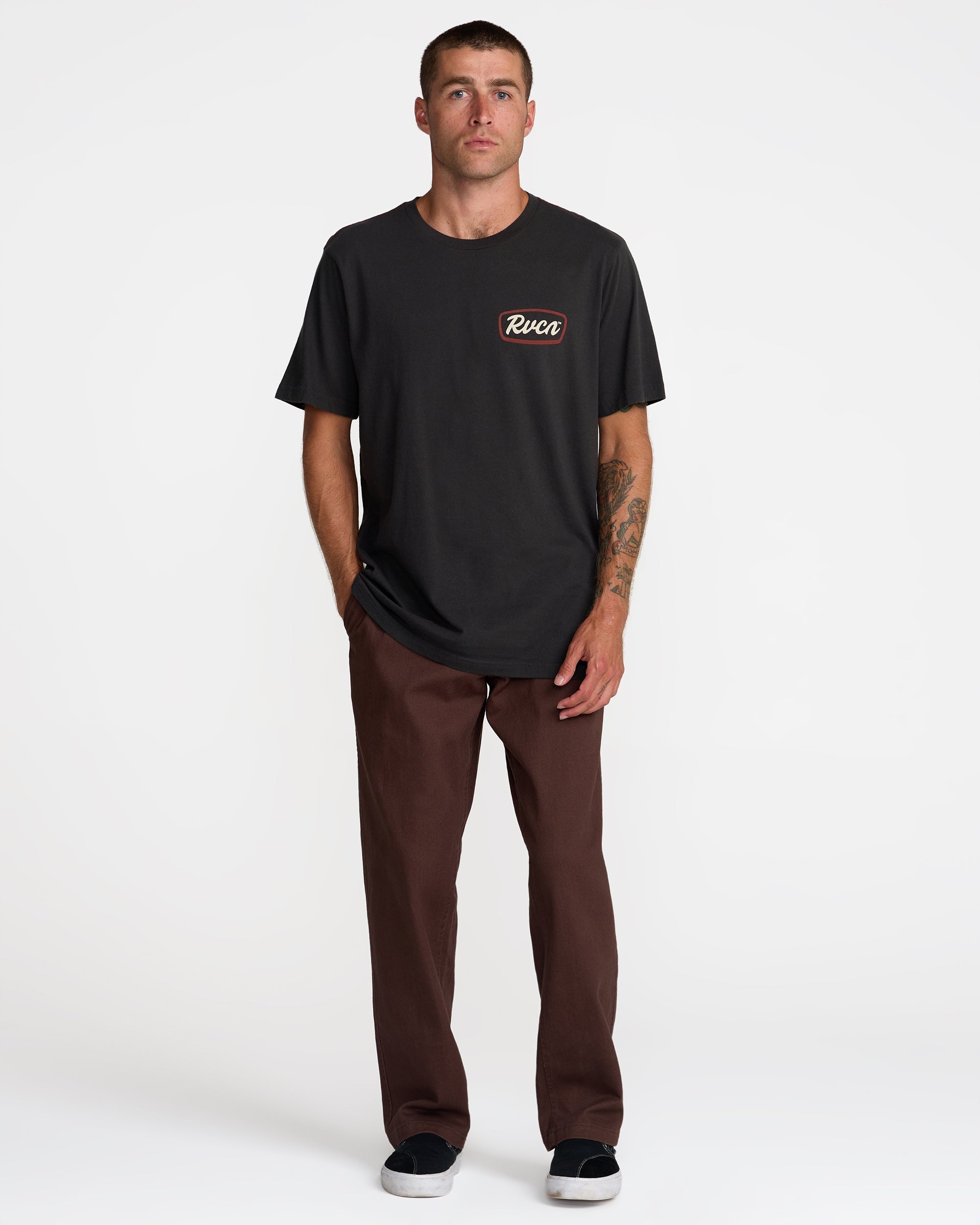 Sign Post Short Sleeve Tee - Pirate Black