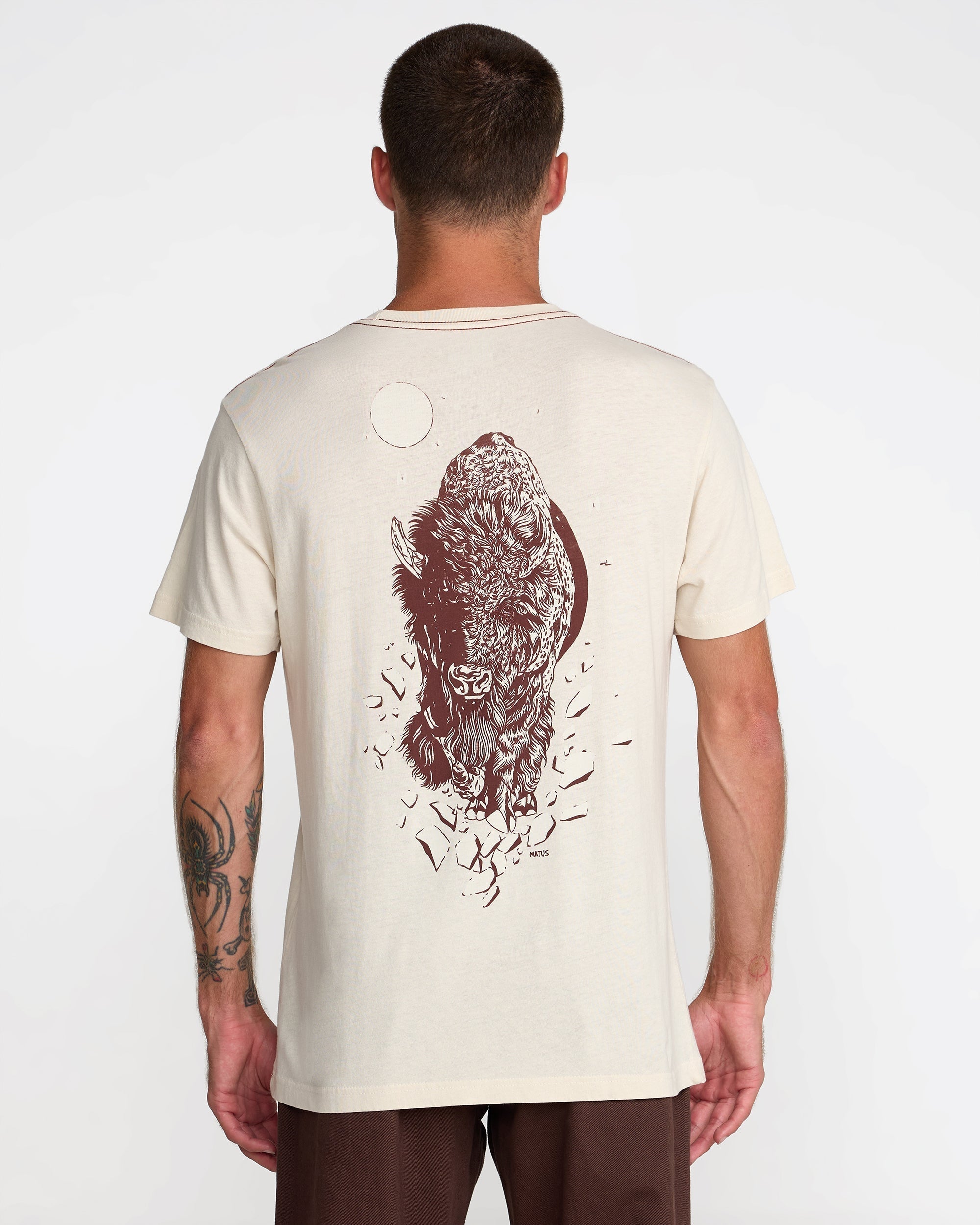 Matus Bison Short Sleeve Tee - Ceramic