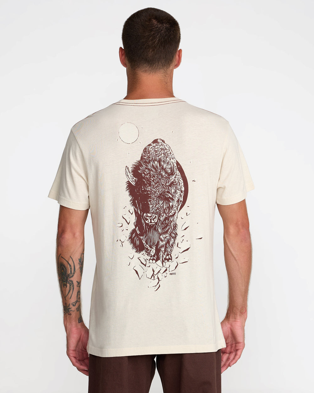 Matus Bison Short Sleeve Tee - Ceramic