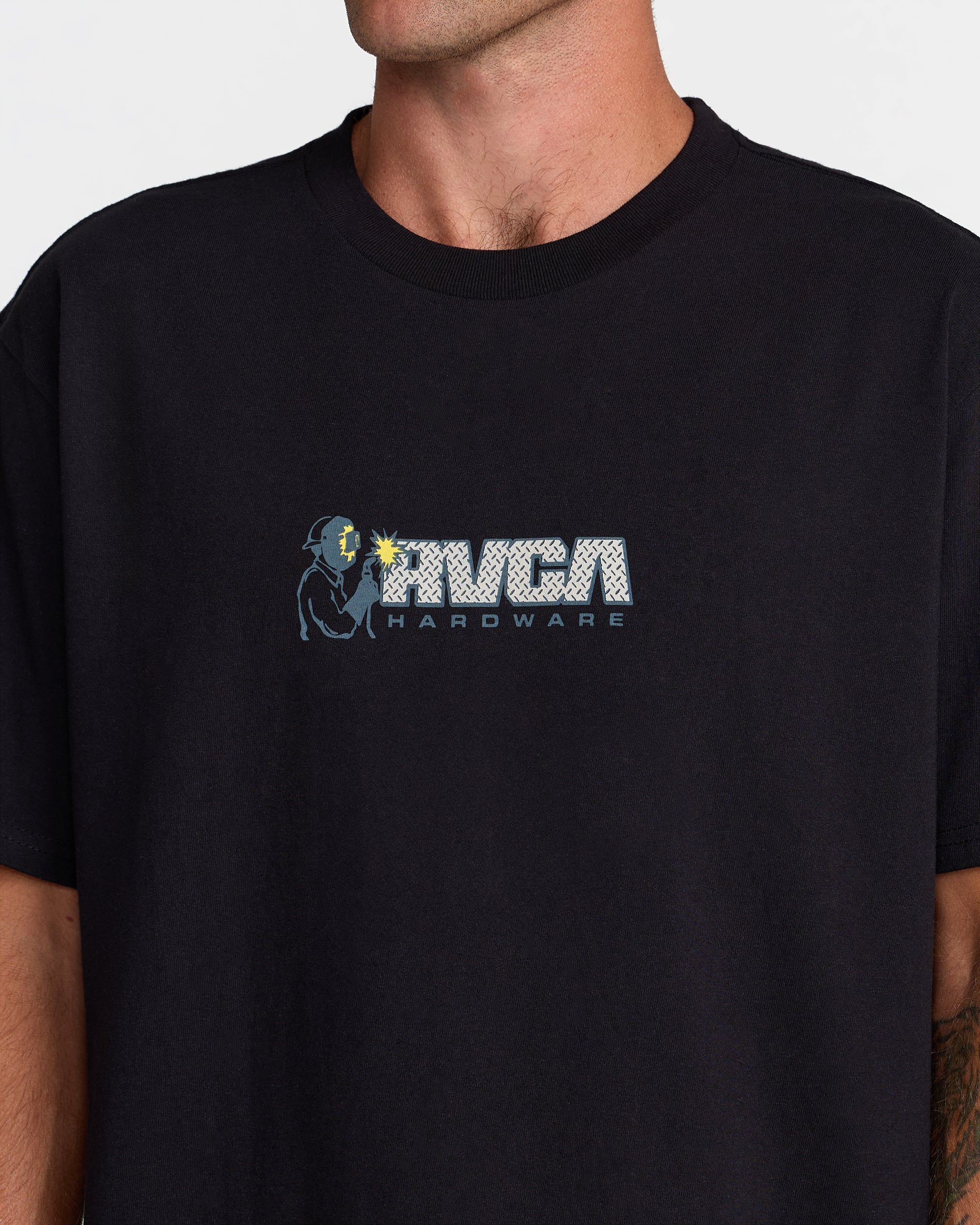 RVCA Hardware Short Sleeve Tee - Black