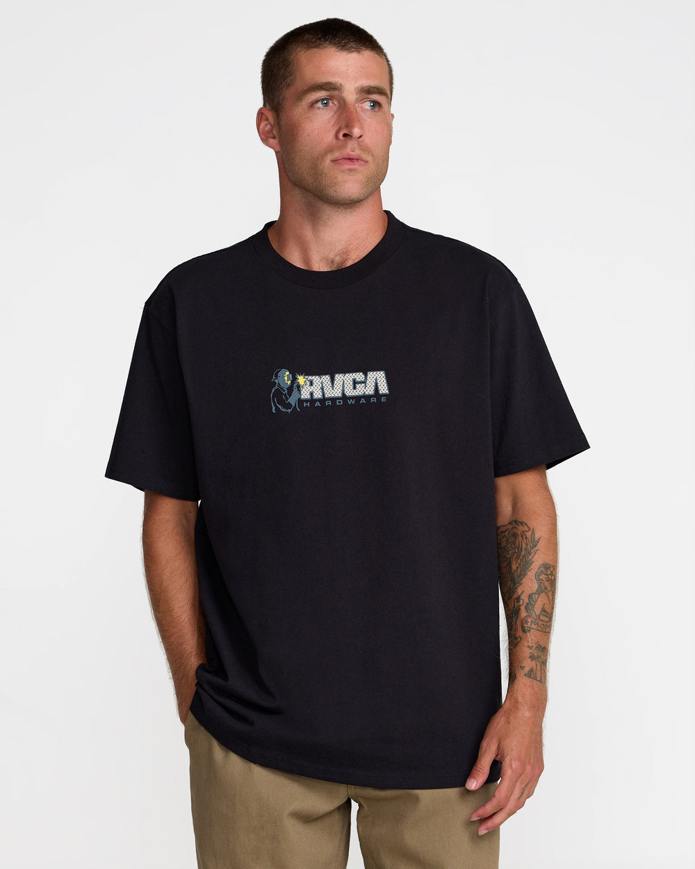 RVCA Hardware Short Sleeve Tee - Black
