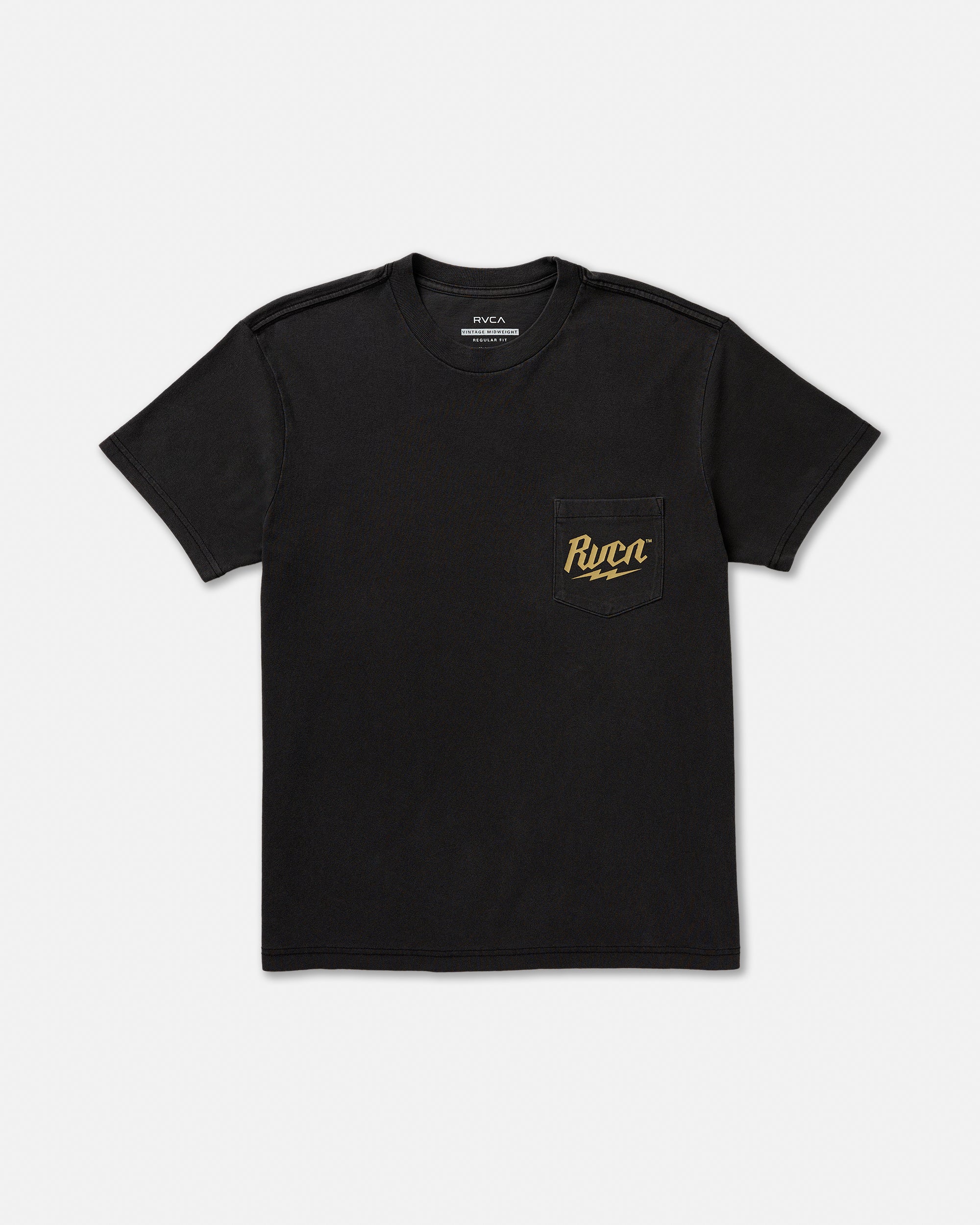RVCA Shock Pocket Short Sleeve Tee - Black