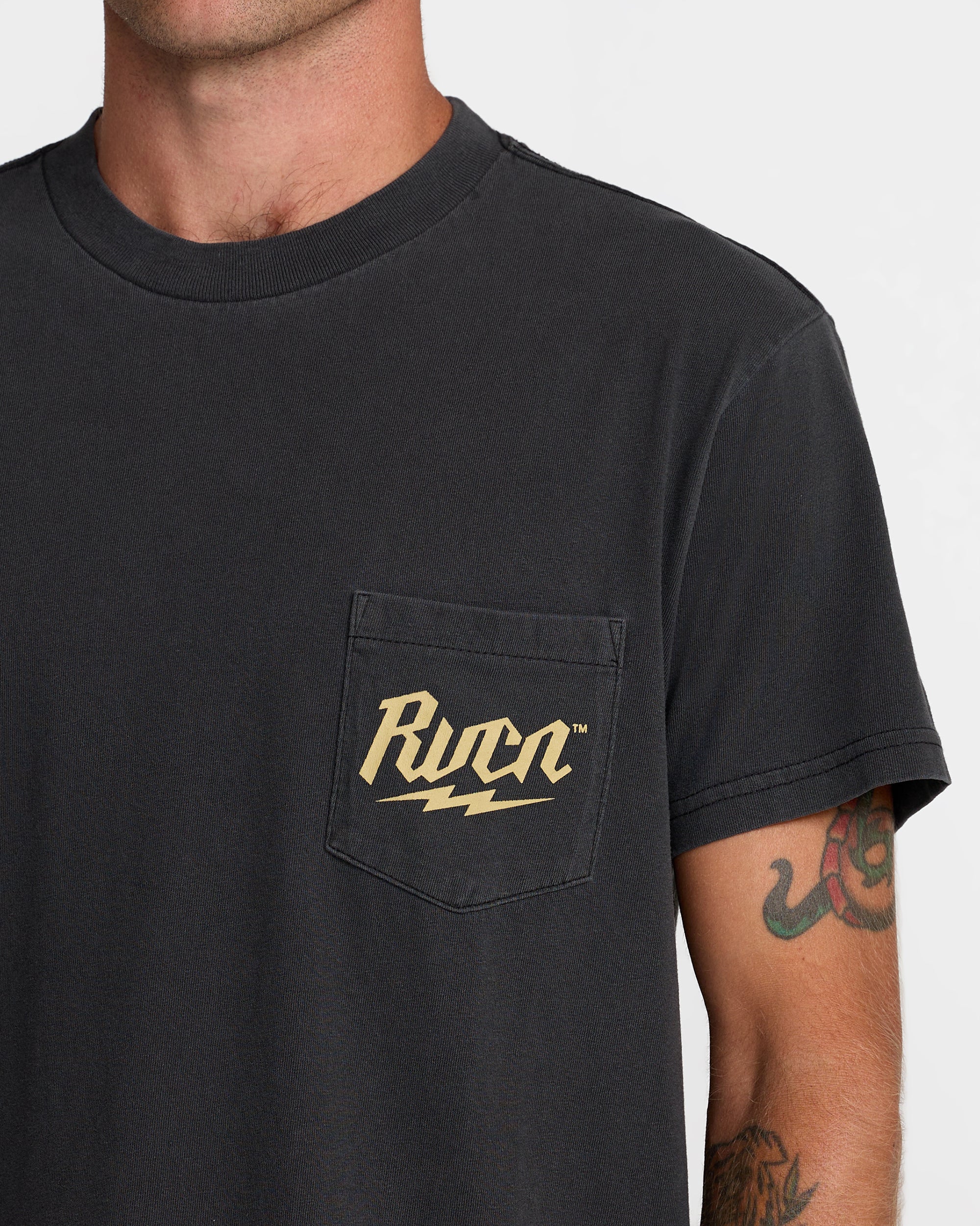 RVCA Shock Pocket Short Sleeve Tee - Black