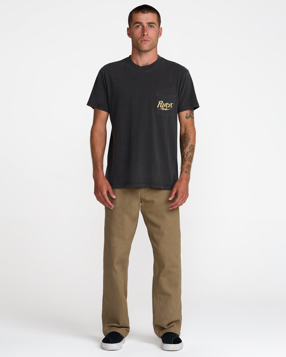 RVCA Shock Pocket Short Sleeve Tee - Black