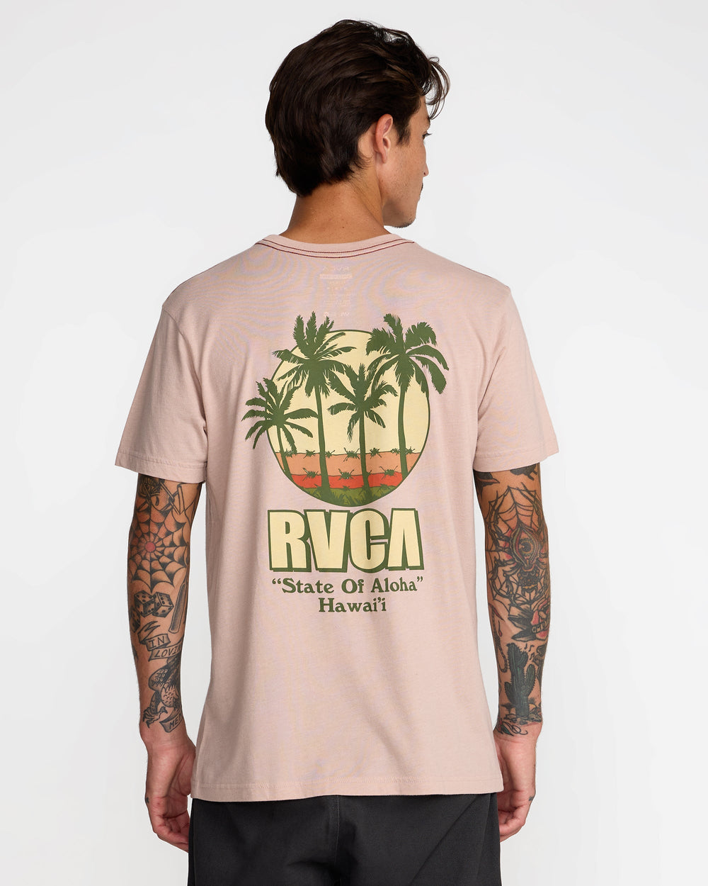 Aloha State Short Sleeve Tee - Pale Mauve