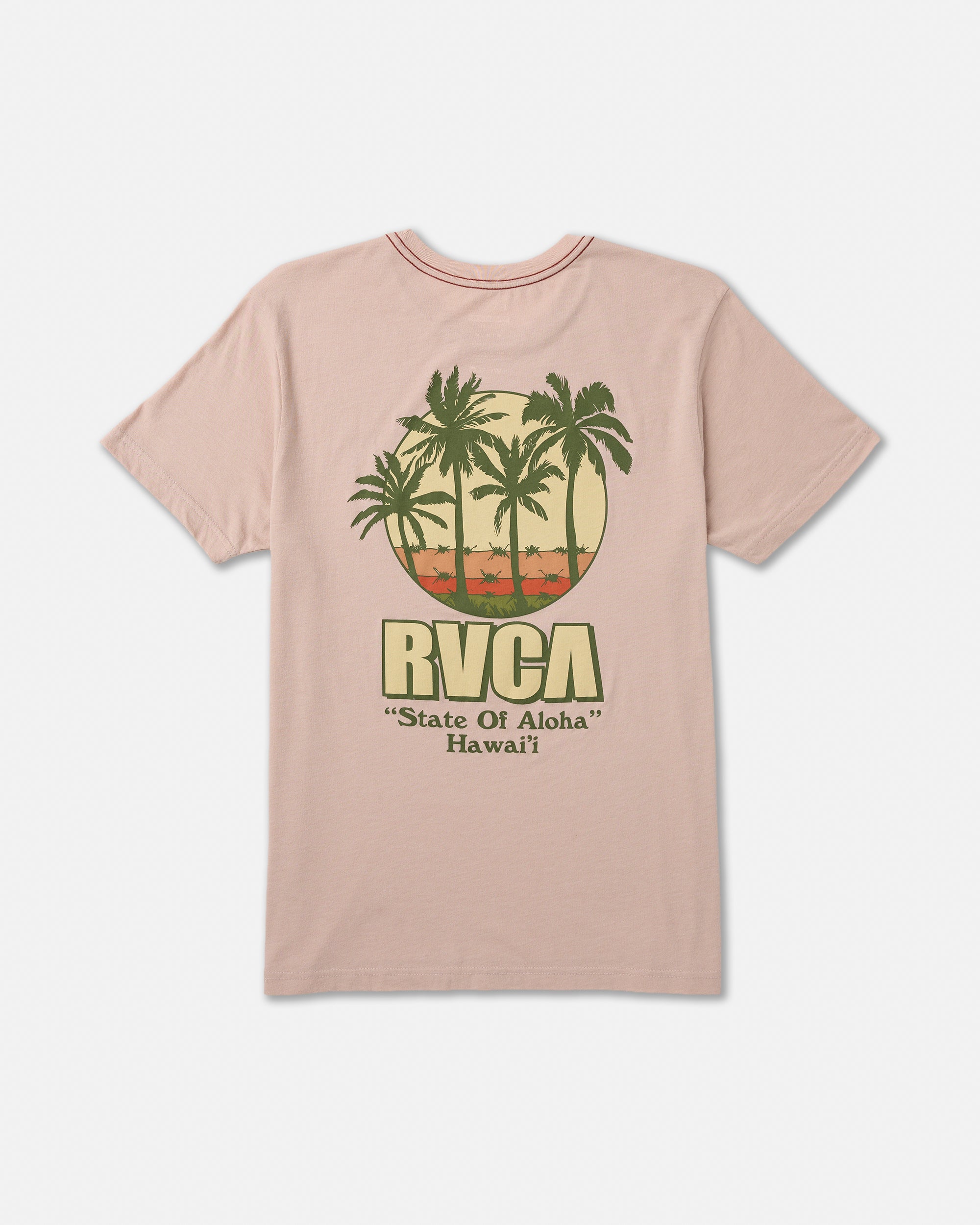 Aloha State Short Sleeve Tee - Pale Mauve