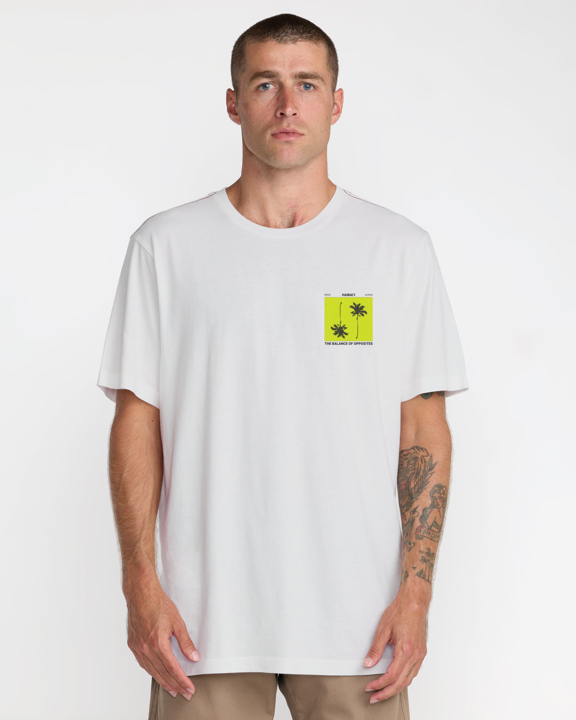 Balance Palms Tee - Antique White