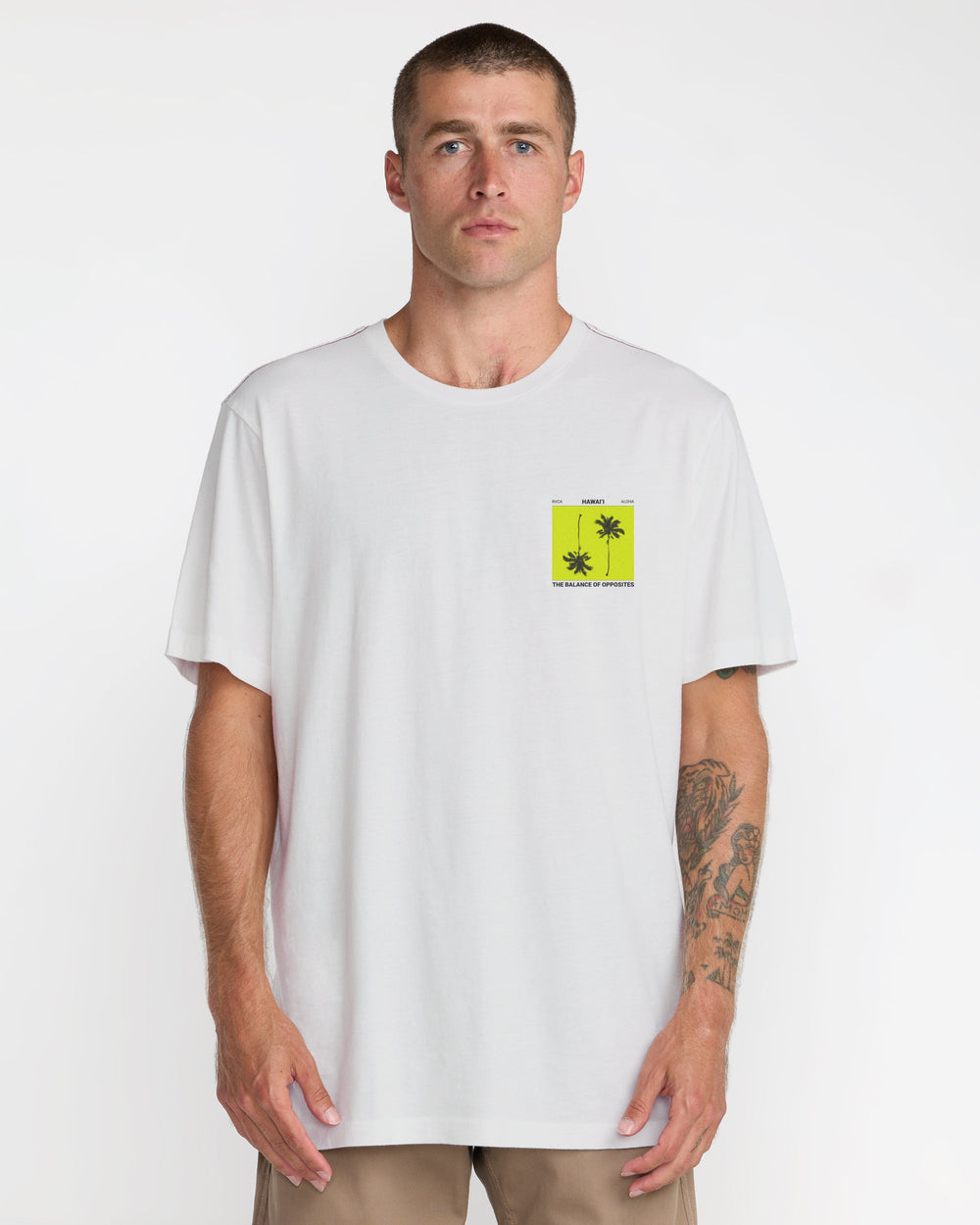Balance Palms Tee - Antique White