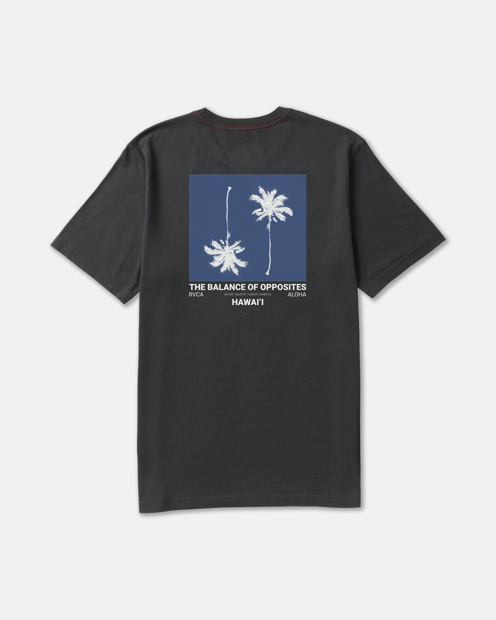 Balance Palms Tee - Pirate Black