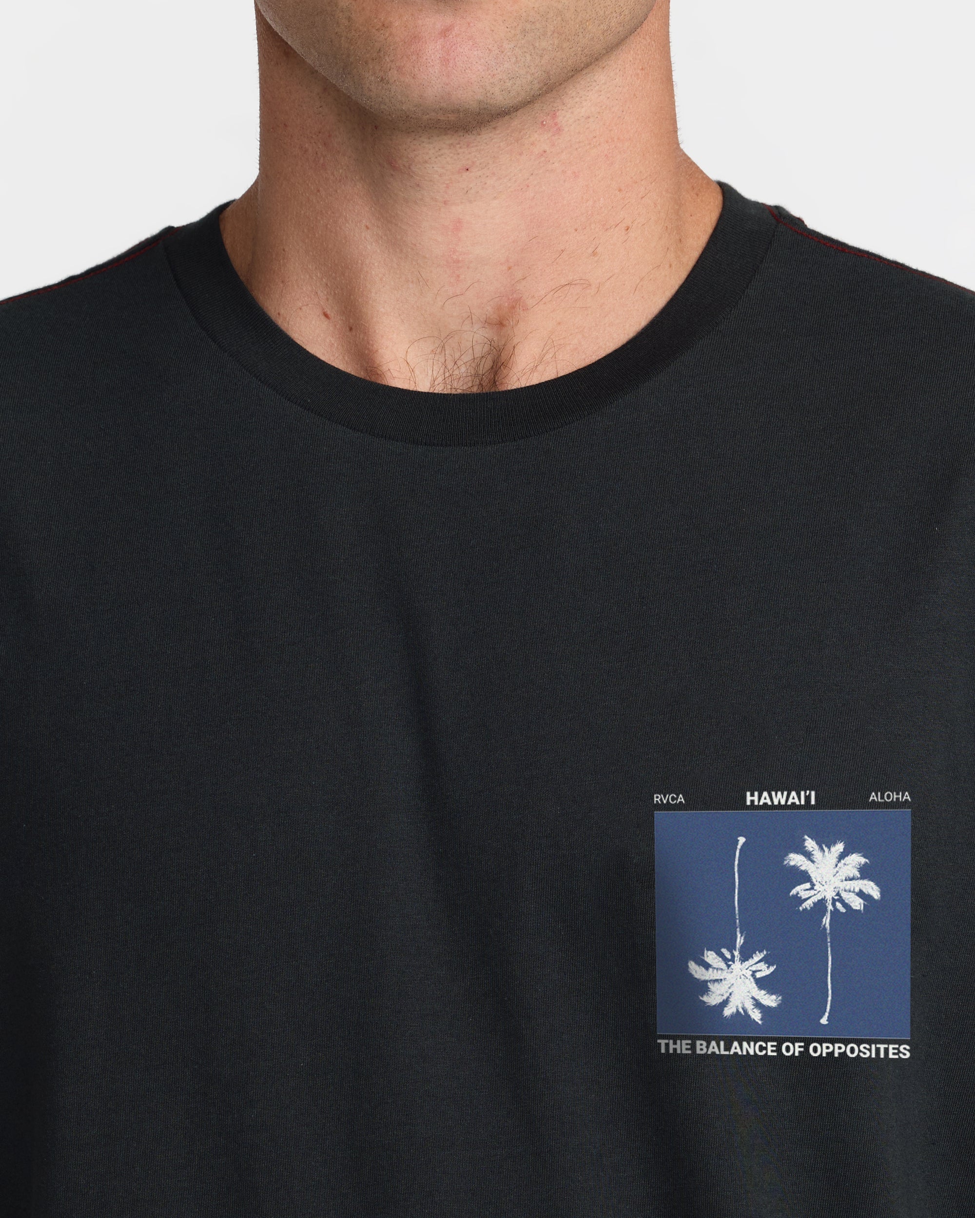 Balance Palms Tee - Pirate Black