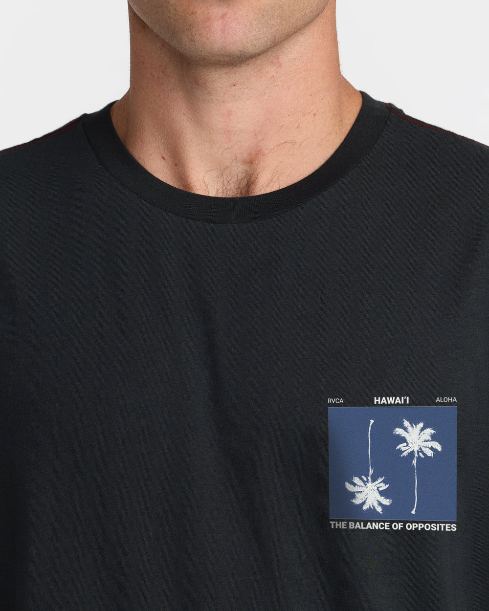 Balance Palms Tee - Pirate Black