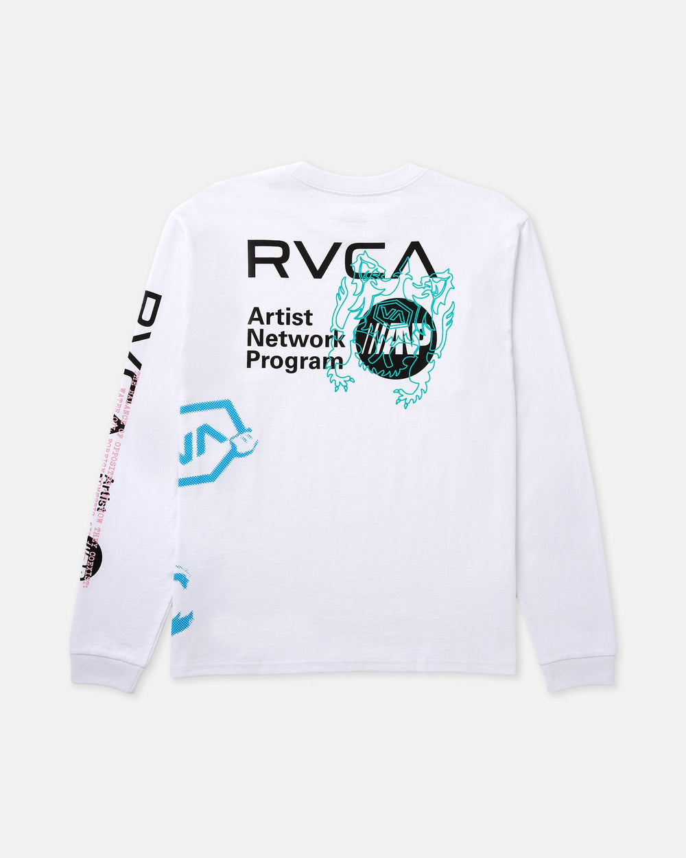 Overprint Long Sleeve Tee - White