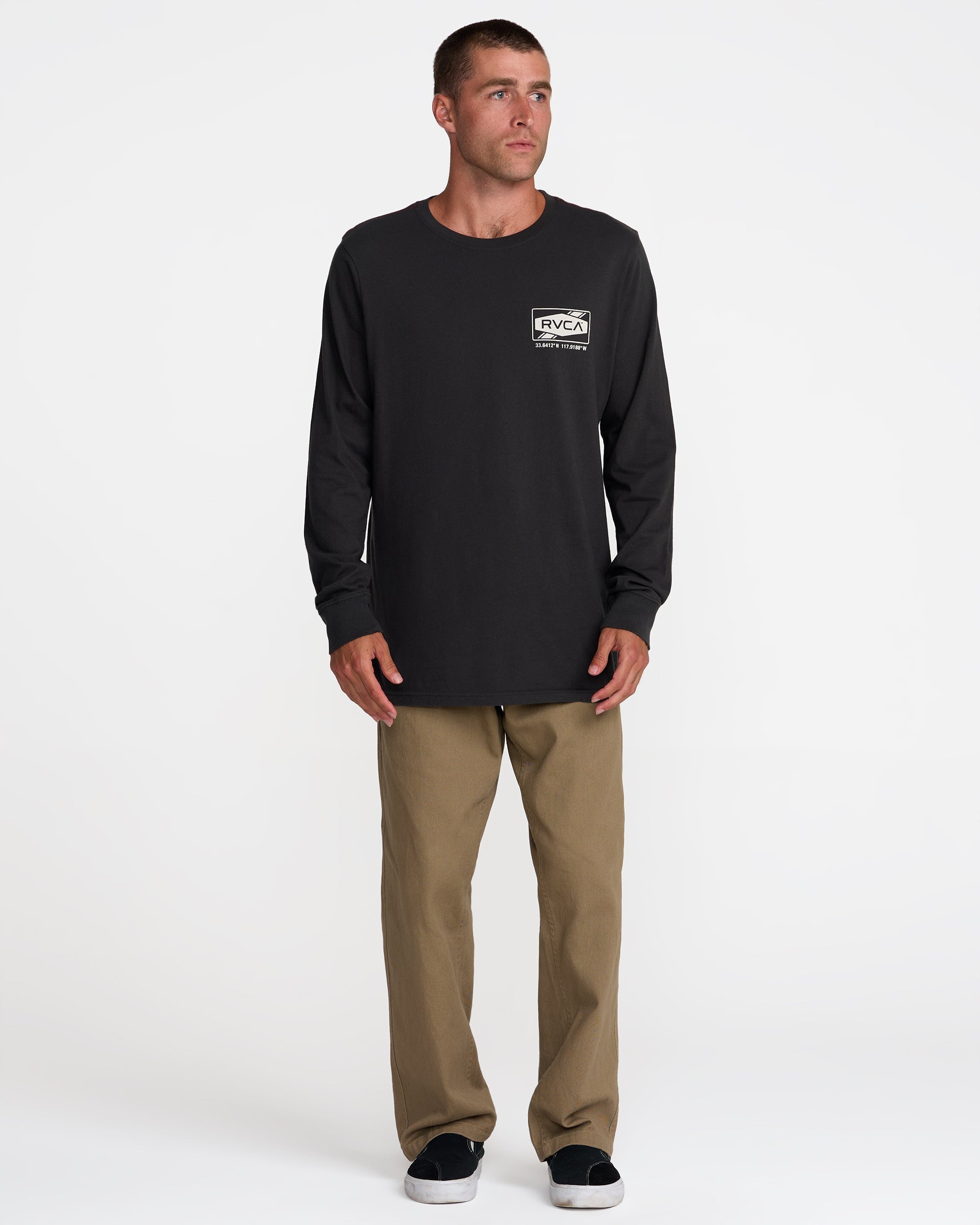 Deep Dive Long Sleeve Tee - Pirate Black