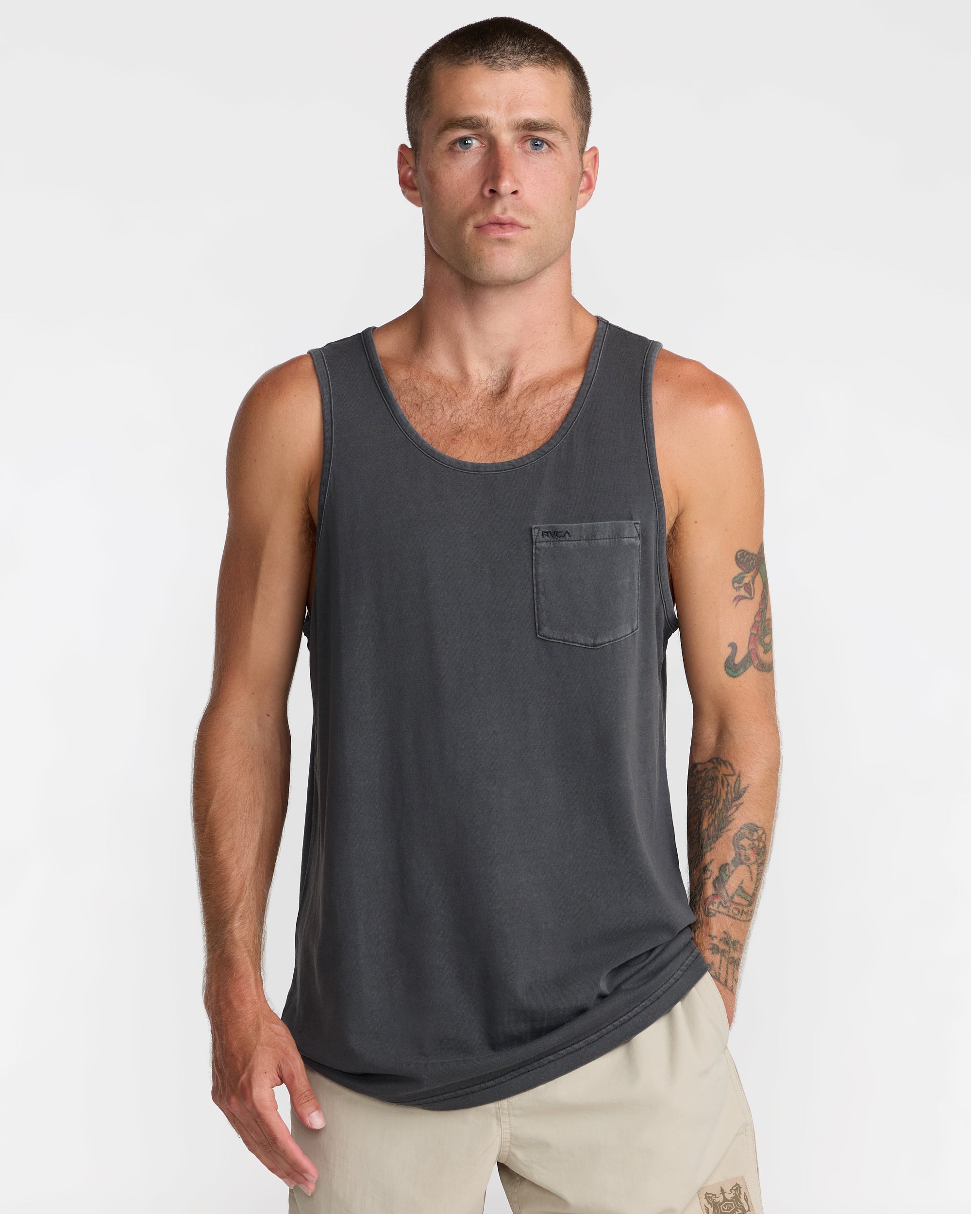 PTC 2 Pigment Tank Top - Pirate Black