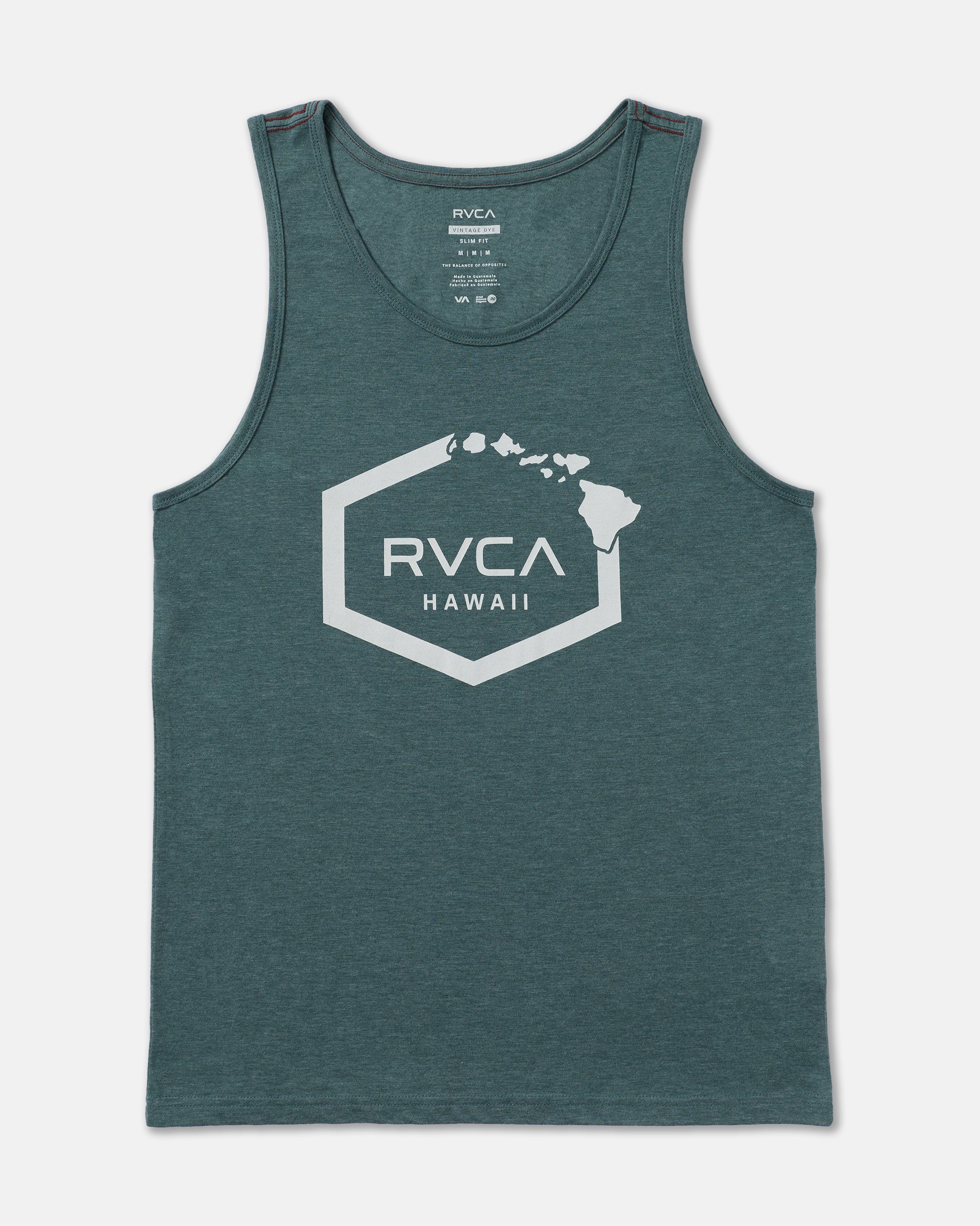 Island Hex Tank Top - Balsam Green