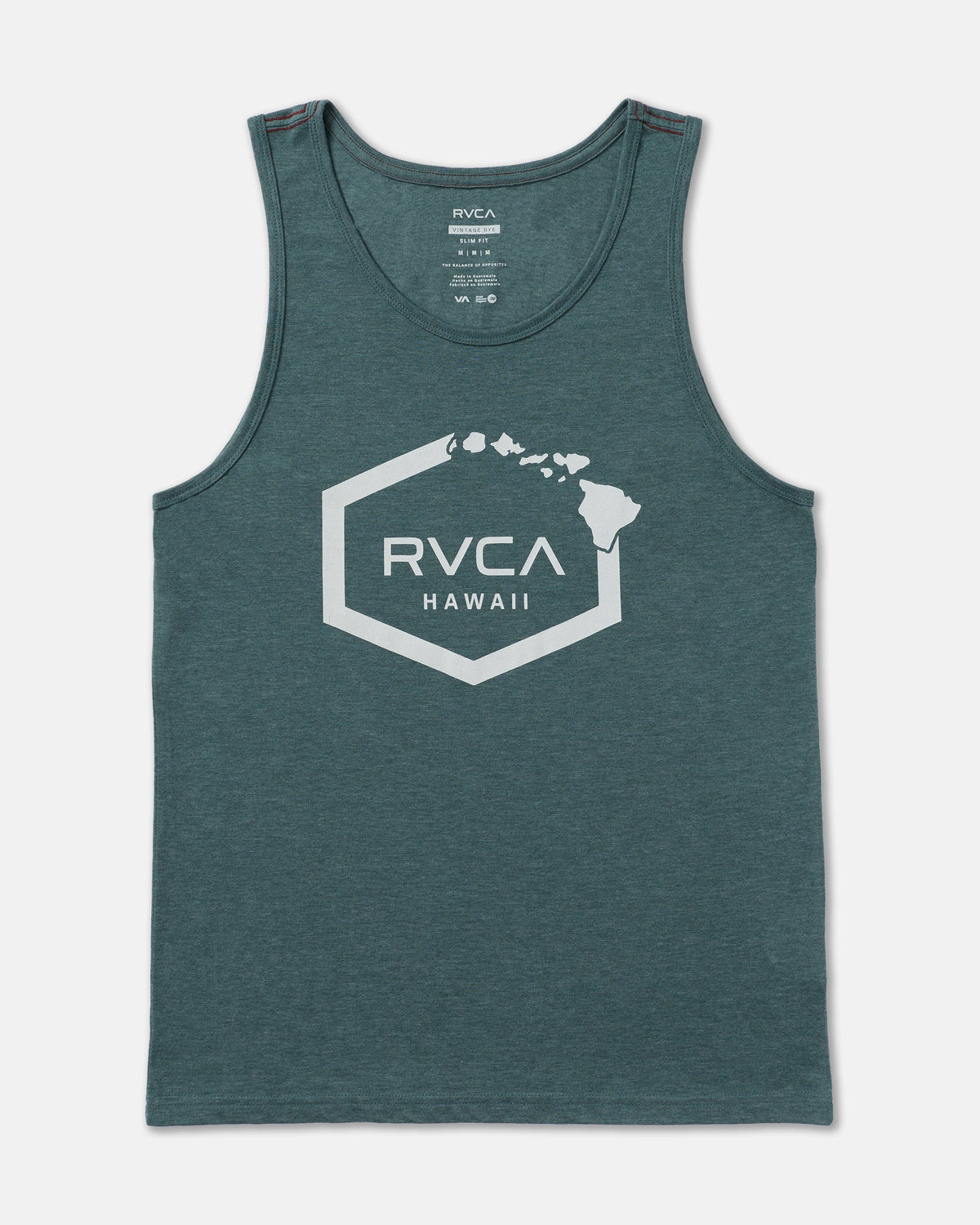 Island Hex Tank Top - Balsam Green
