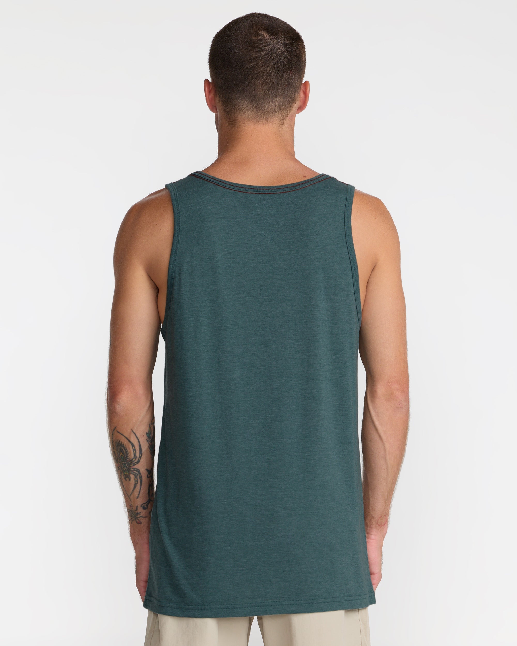 Island Hex Tank Top - Balsam Green