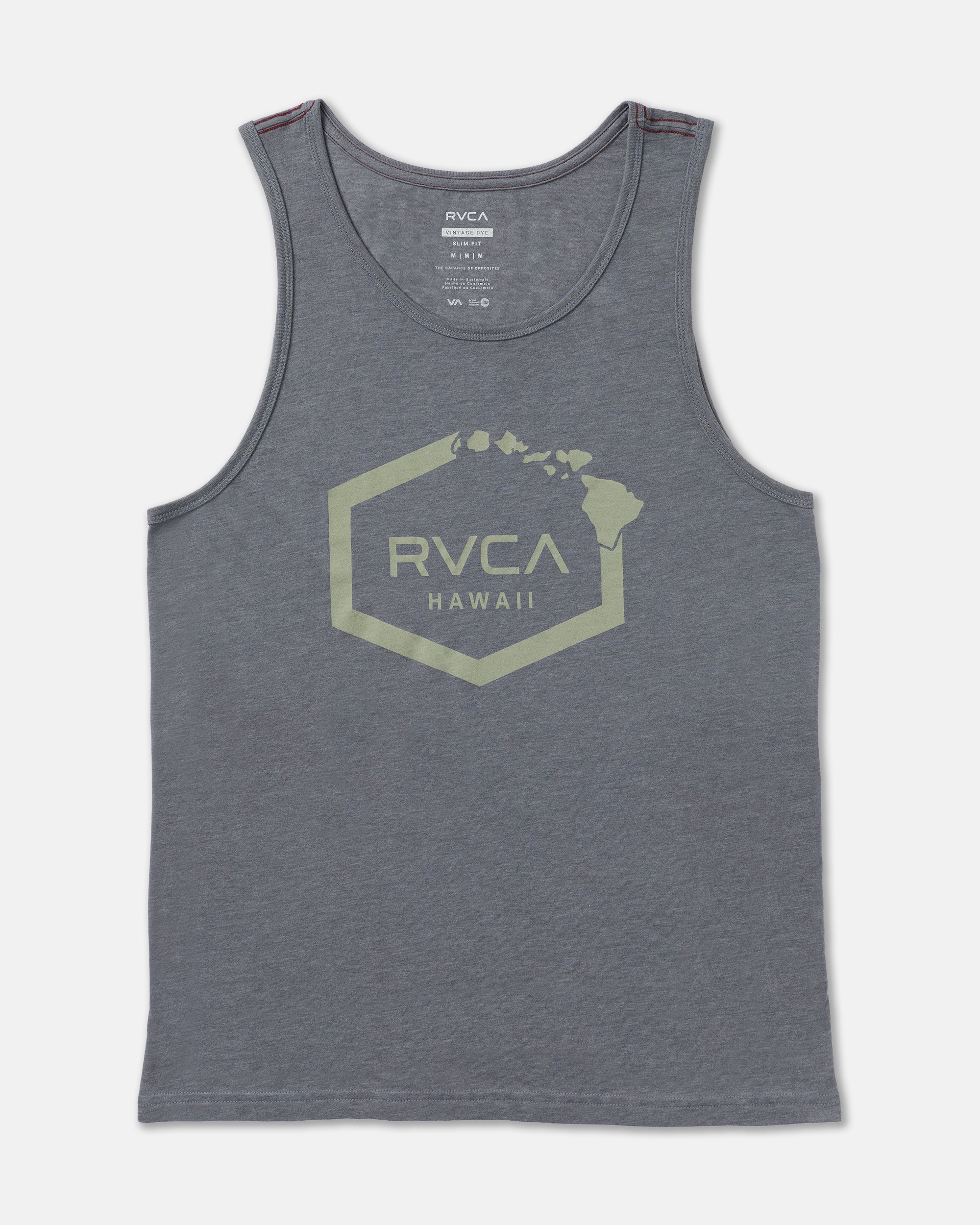 Island Hex Tank Top - Smoke
