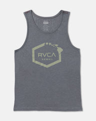 Island Hex Tank Top - Smoke