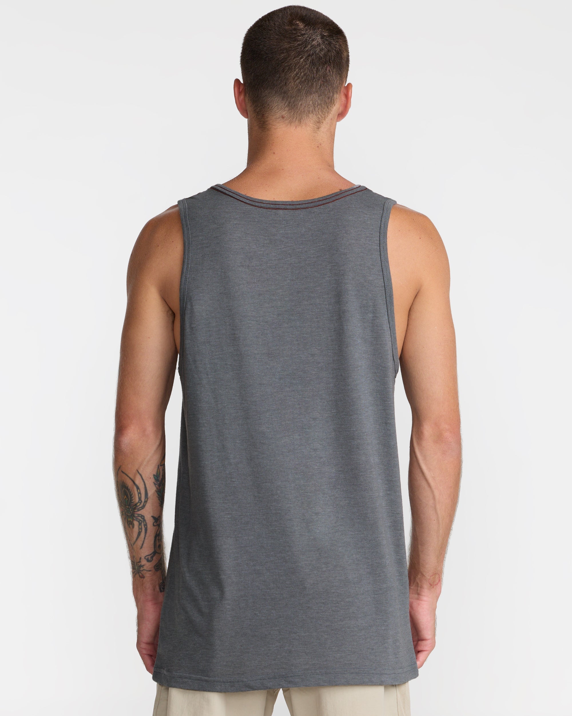 Island Hex Tank Top - Smoke