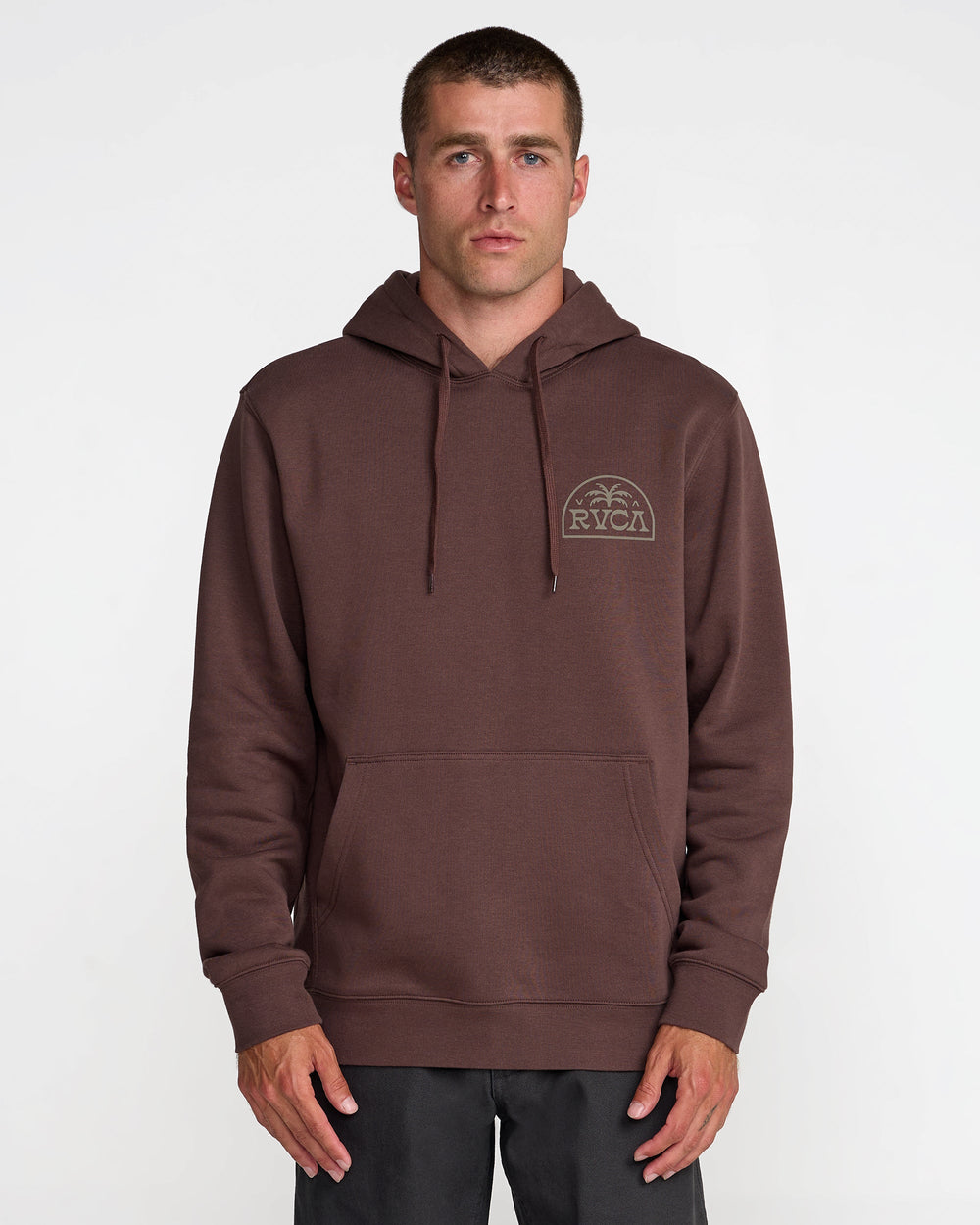 Palm Serif Hoodie - Mocha