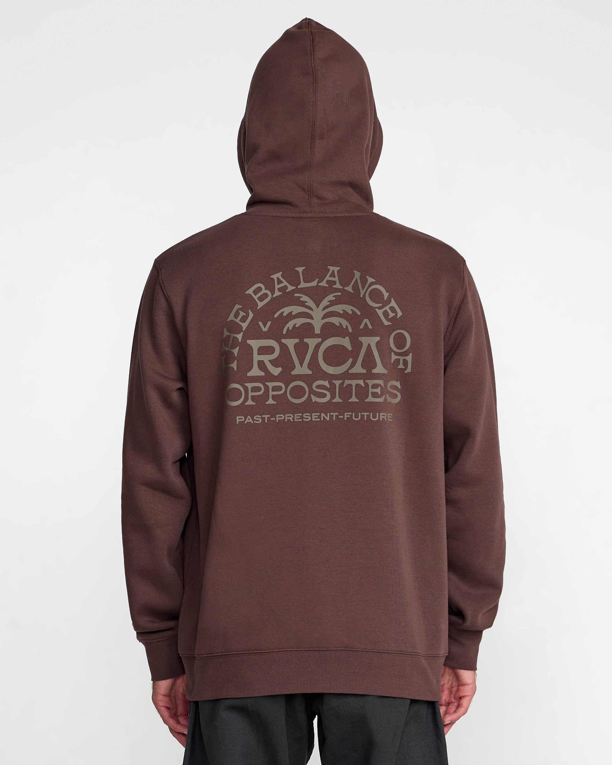 Palm Serif Hoodie - Mocha