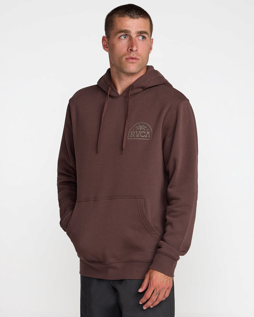 Palm Serif Hoodie - Mocha