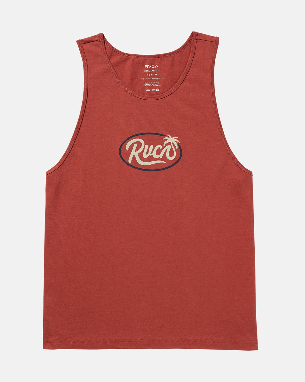 Frond Script Tank - Dusty Red
