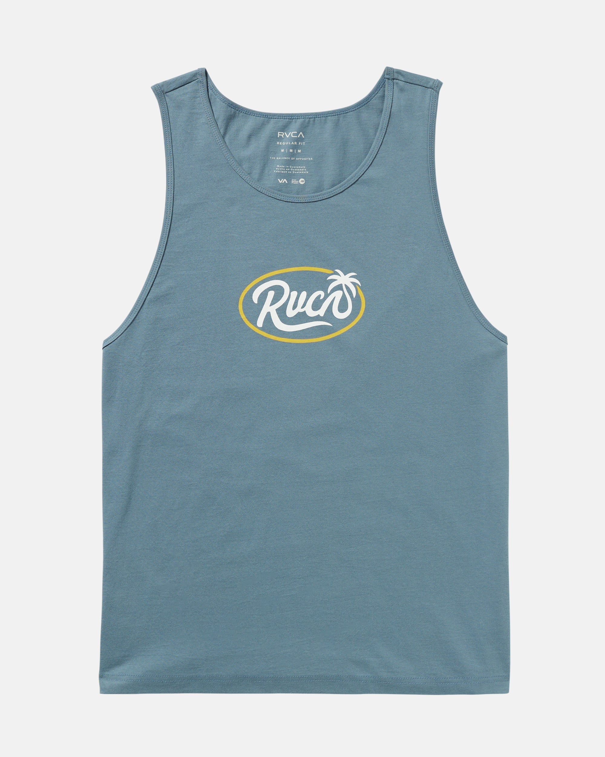 Frond Script Tank - Vintage Navy