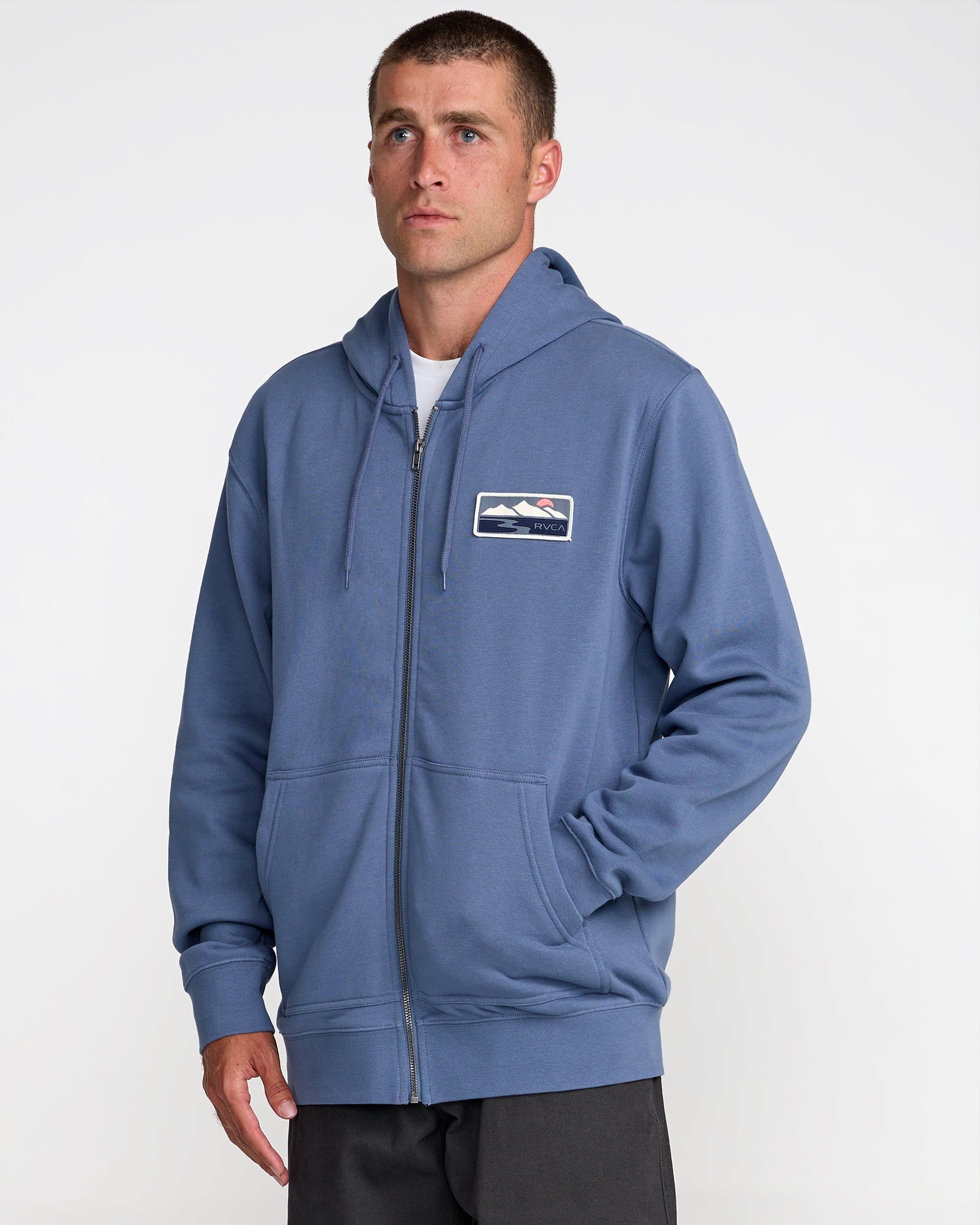 Peak Cove Zip Hood - Vintage Navy