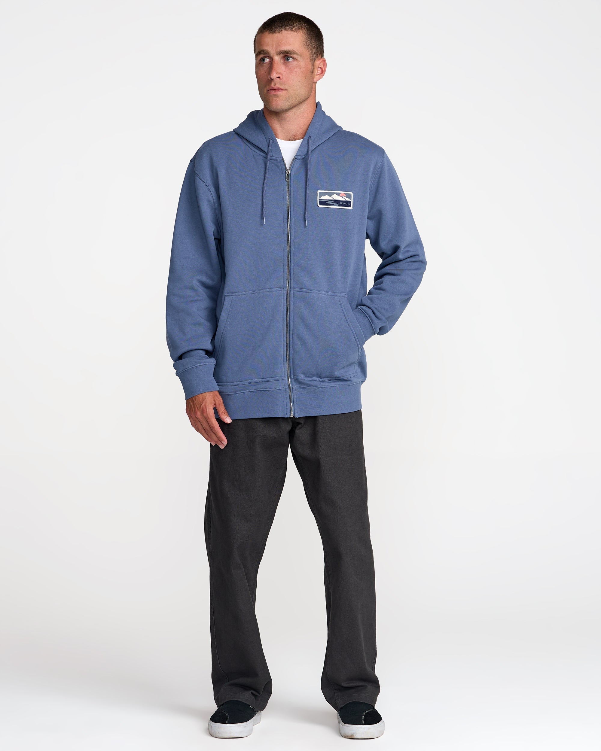 Peak Cove Zip Hood - Vintage Navy