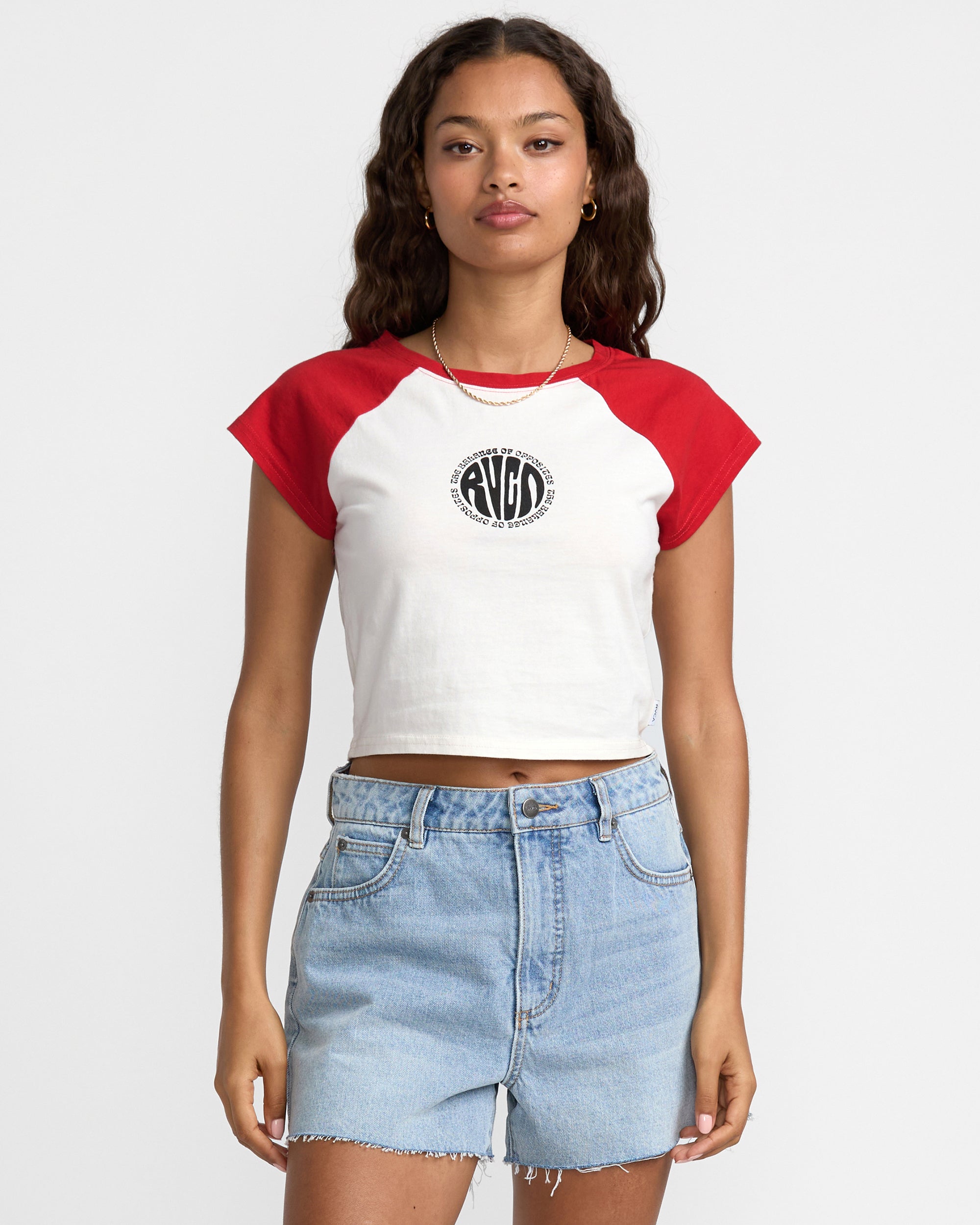 Baby Raglan Tee - Pepper Red
