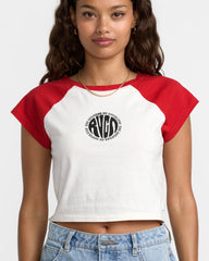 Baby Raglan Tee - Pepper Red