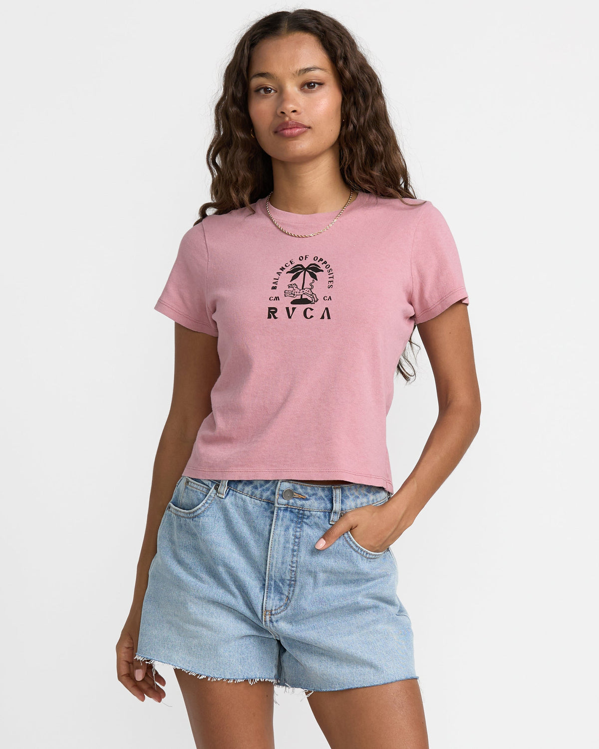 That Balance Baby Tee - Amethyst Smoke