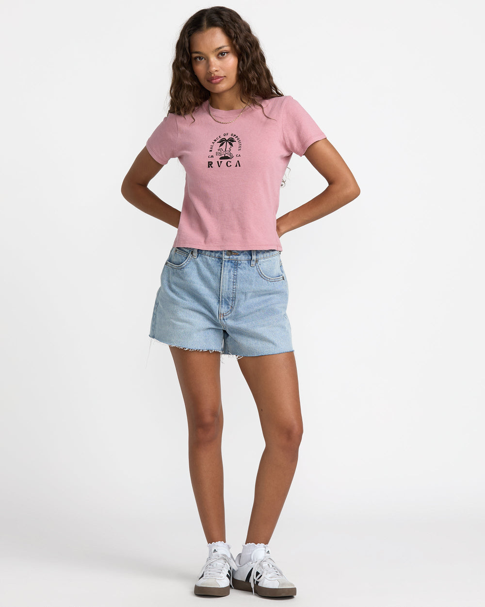 That Balance Baby Tee - Amethyst Smoke