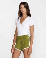 Roma Wrap Top - Whisper White