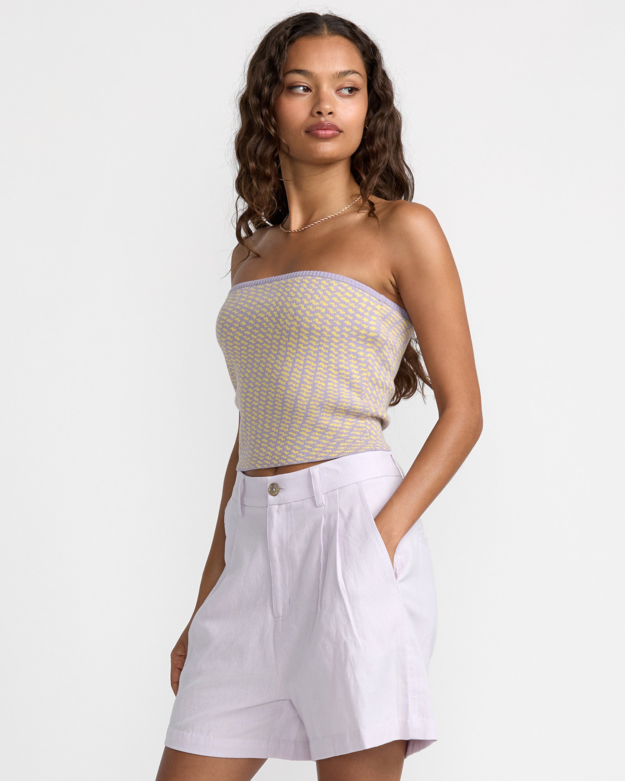 Cece Tube Top - Blue Plum