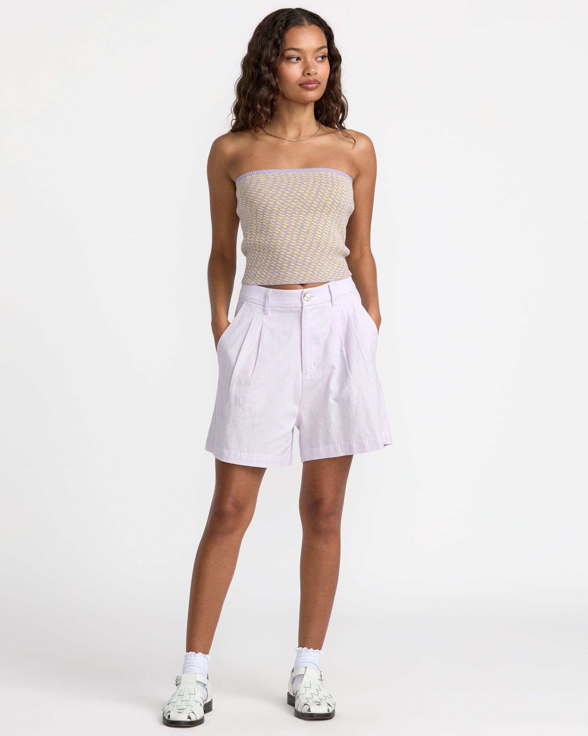 Cece Tube Top - Blue Plum