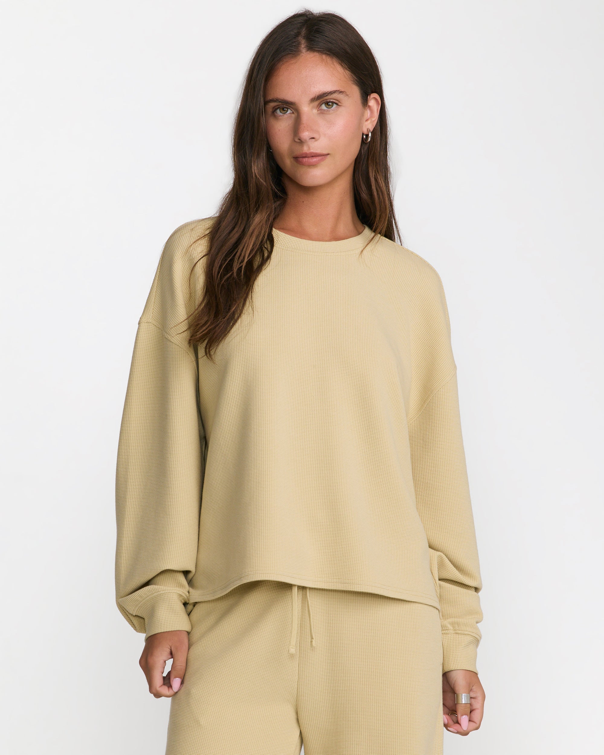 Glory Waffle Pullover - Vintage Khaki