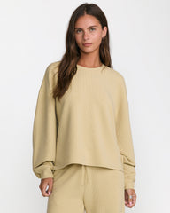 Glory Waffle Pullover - Vintage Khaki