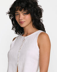 Scrunch Top - Cloud
