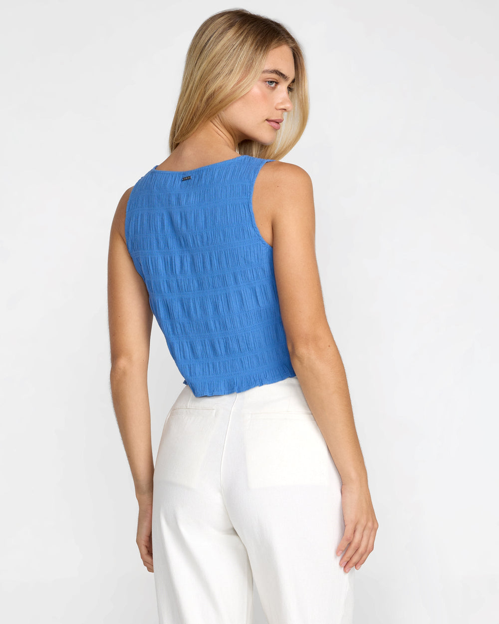 Scrunch Top - Blue Relic