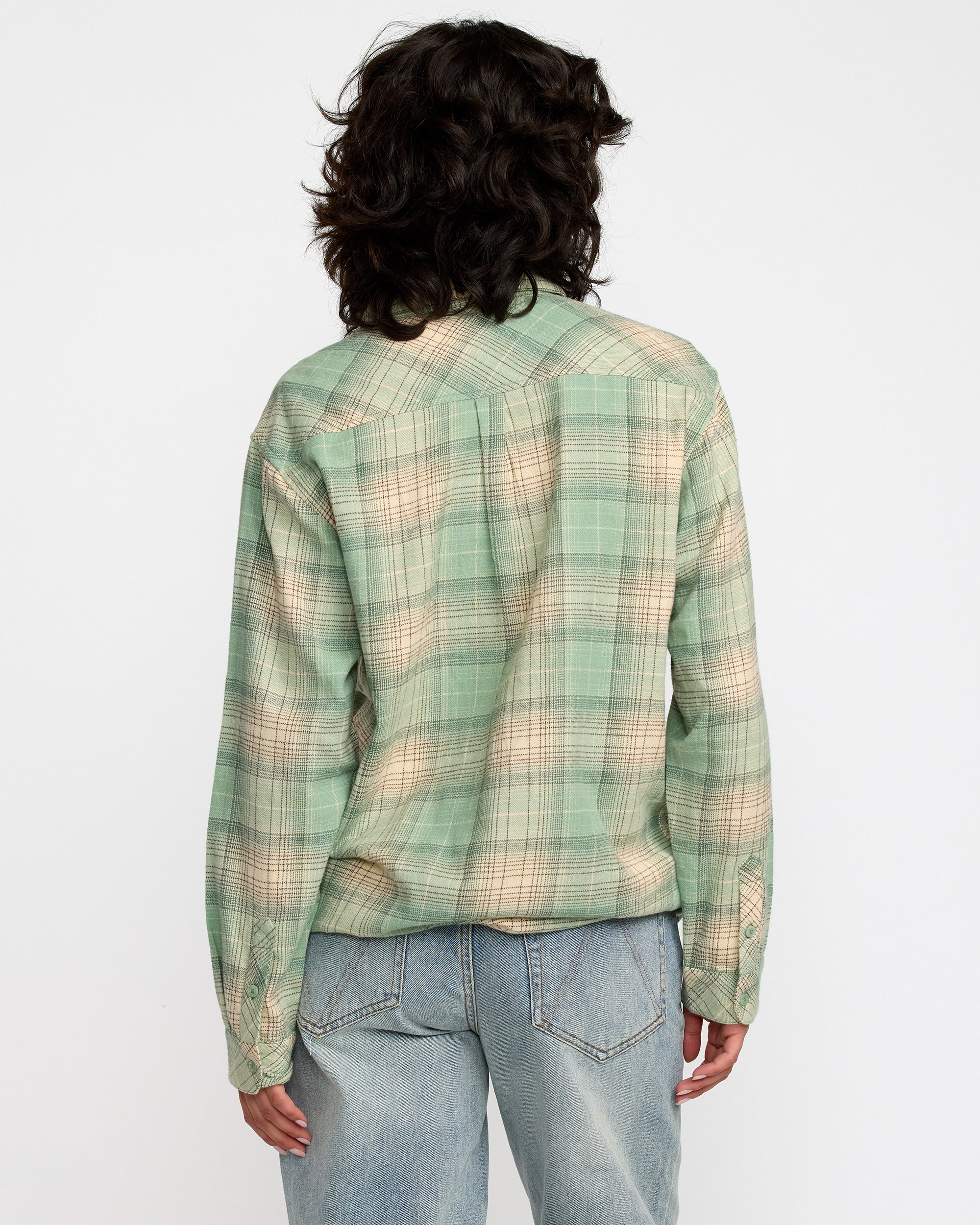 Mabel Flannel - Sea Green