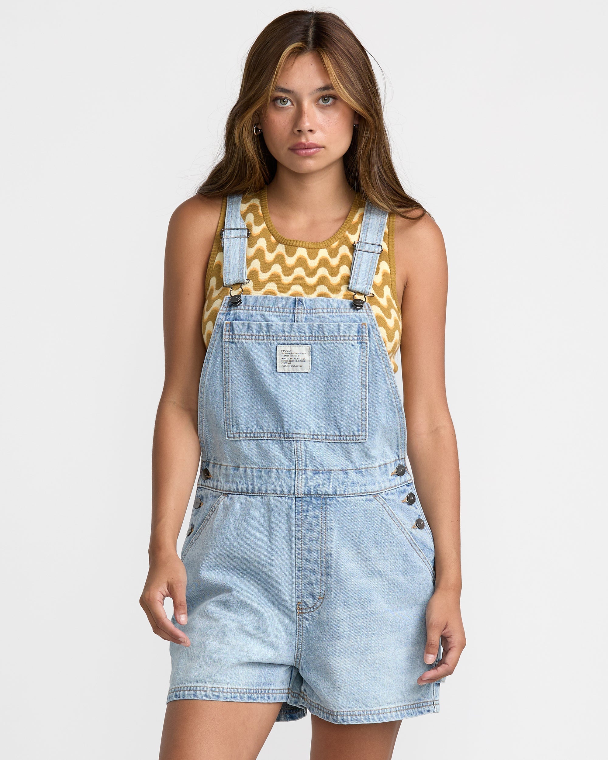 Drea Overall - Bleached Indigo