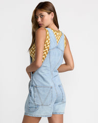 Drea Overall - Bleached Indigo
