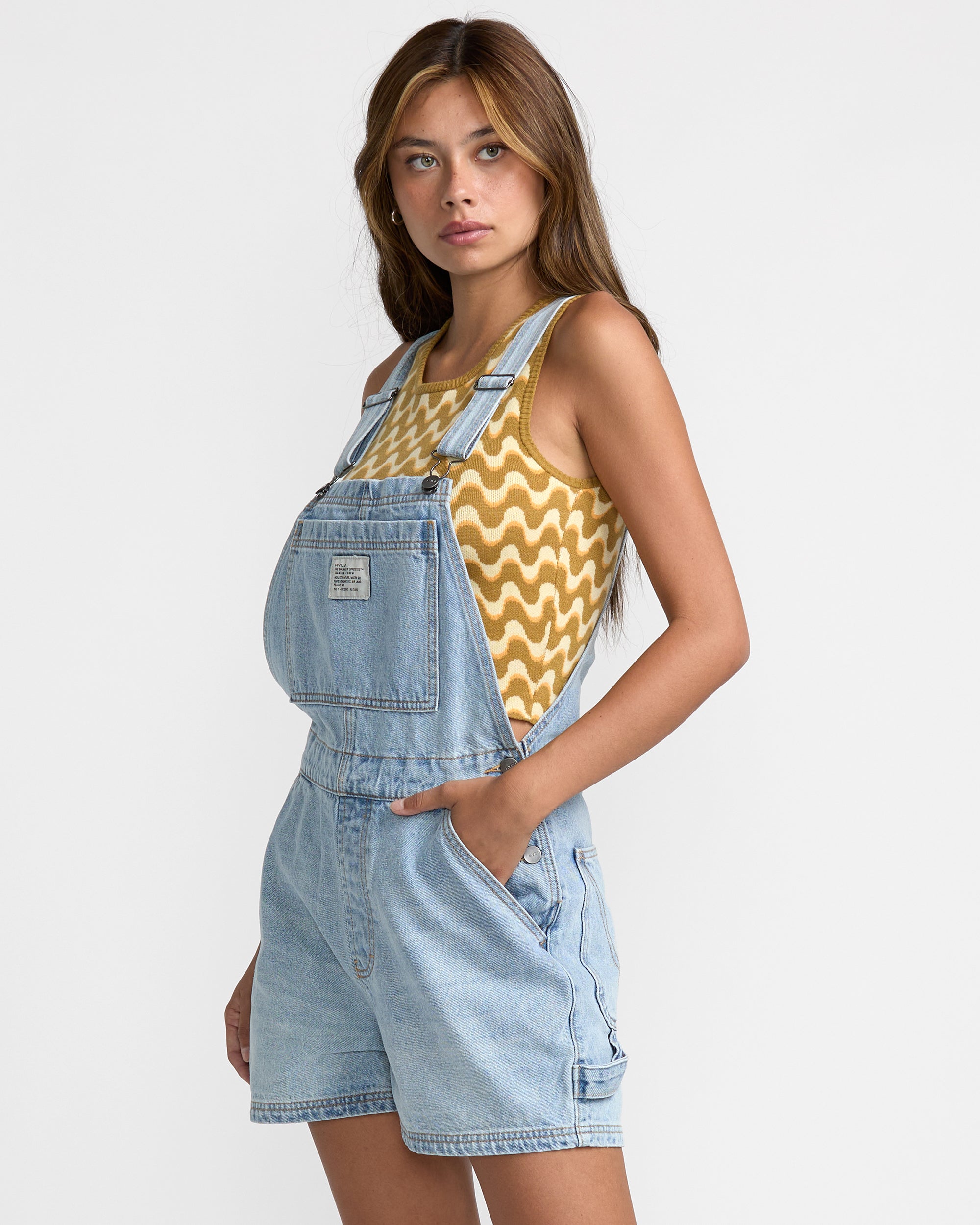 Drea Overall - Bleached Indigo