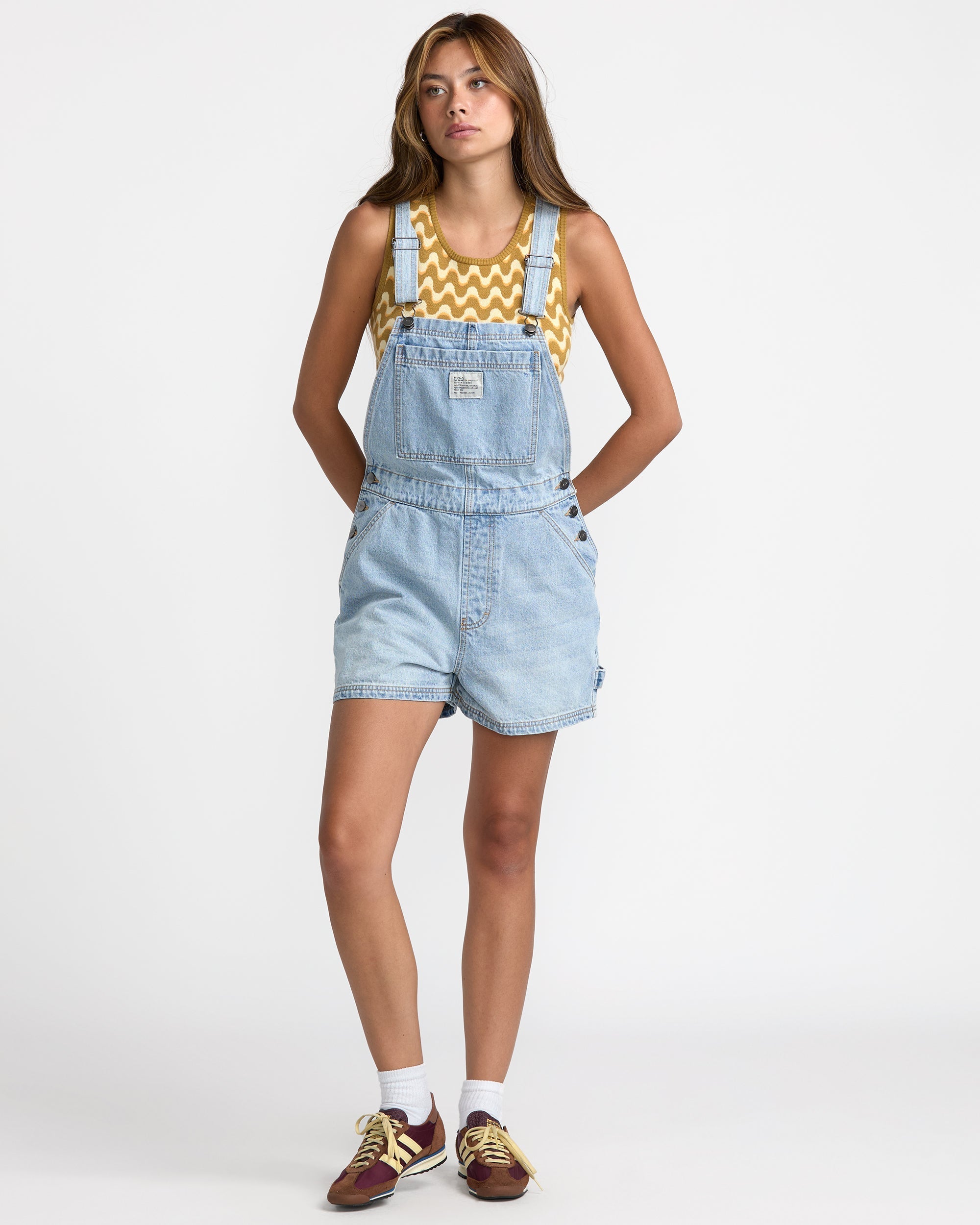 Drea Overall - Bleached Indigo