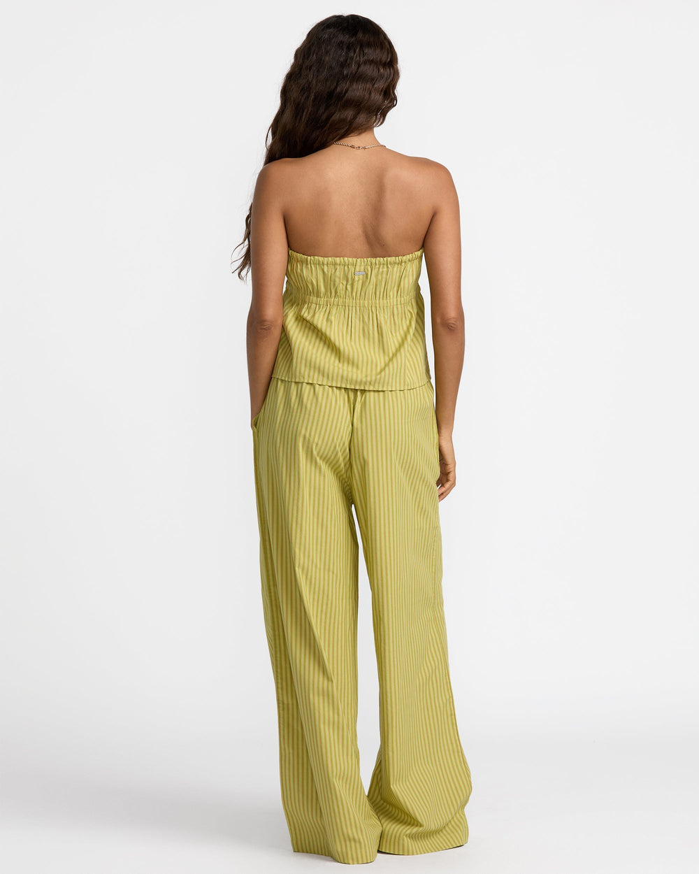 Stripe New Yume Wide Pant - Martini Olive