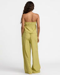Stripe New Yume Wide Pant - Martini Olive