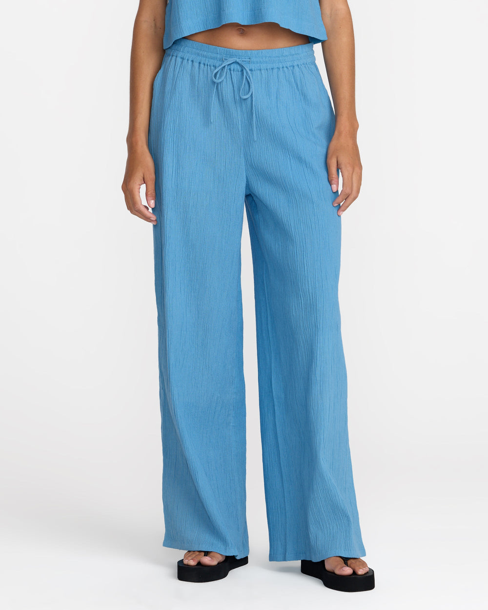 New Yume Wide Leg Pants - Chalk Blue